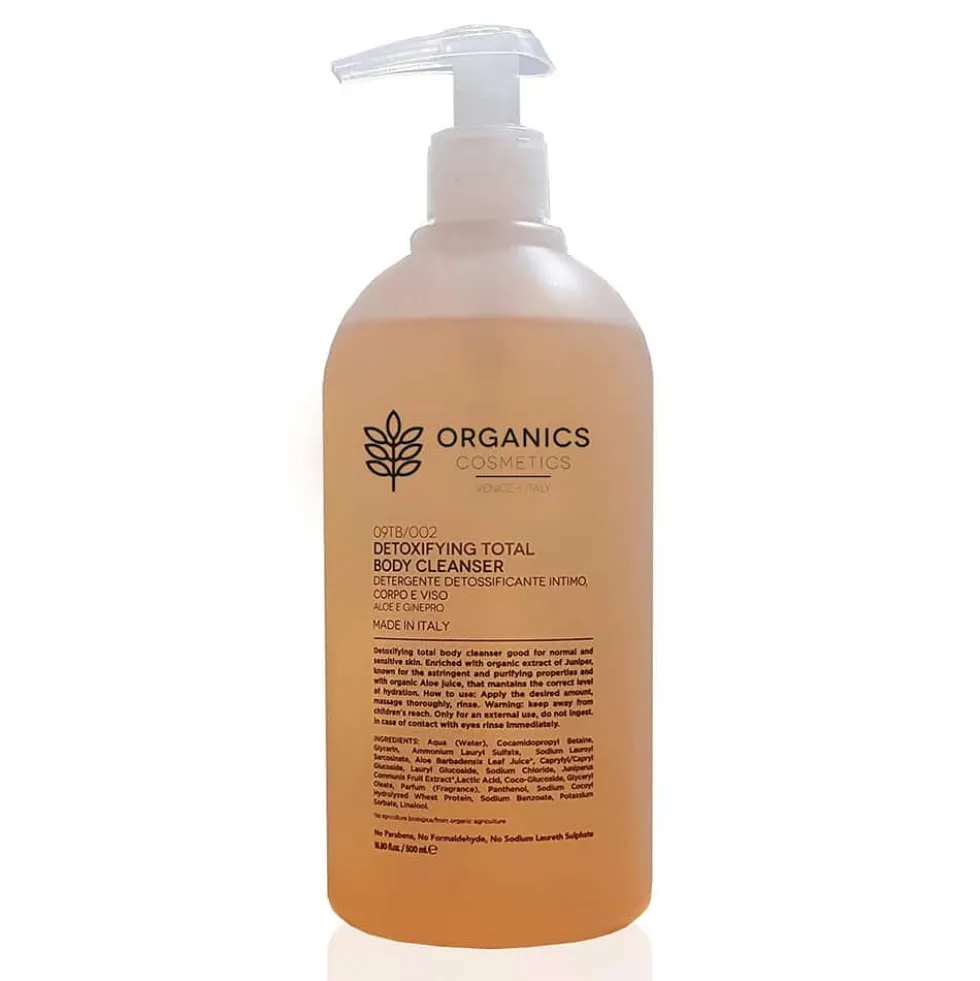 Organics Detoxifying Total Body Cleanser Detergente Intimo Viso e Corpo, 500ml