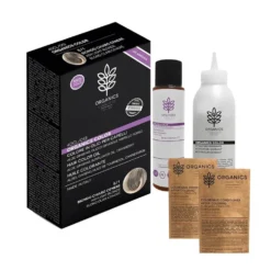 Organics Pharm Organic Color 8/1 biondo chiaro cenere - Tinta in olio per colorare i capelli, 1 kit