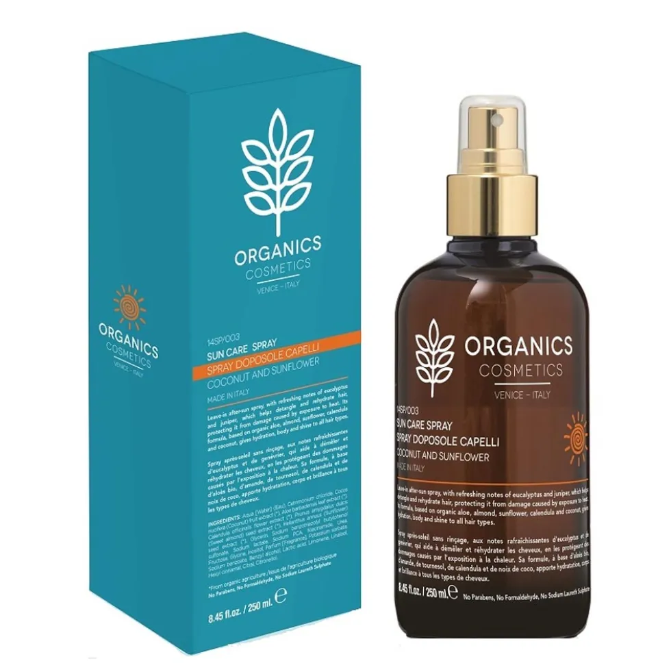 Organics Sun Care - Spray Doposole Capelli, 250ml