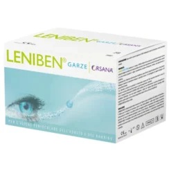 Orsana Leniben - Garze sterili in cotone per la detersione di palpebre e ciglia, 28 garze