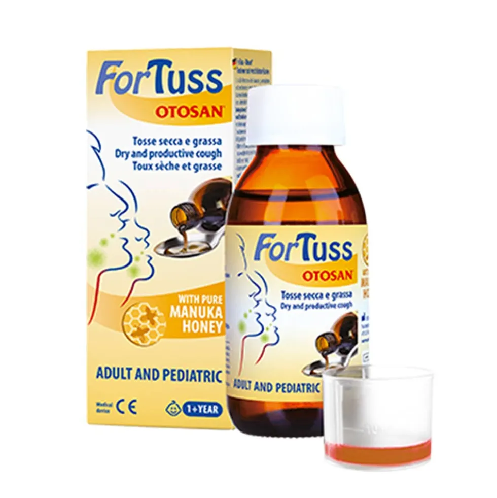 Otosan ForTuss Sciroppo Tosse Secca e Tosse Grassa Adulti e Bambini, 180g