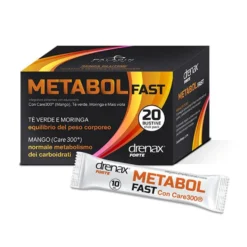 Paladin Pharma Drenax Forte Metabol Fast - Integratore per l'equilibrio del peso, 20 bustine