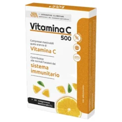 Paladin Pharma Sanavita Vitamina C - Integratore per le difese, 30 compresse masticabili