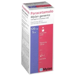 Paracetamolo My 120mg/5ml Soluzione Orale Antipiretico e Analgesico, 120ml