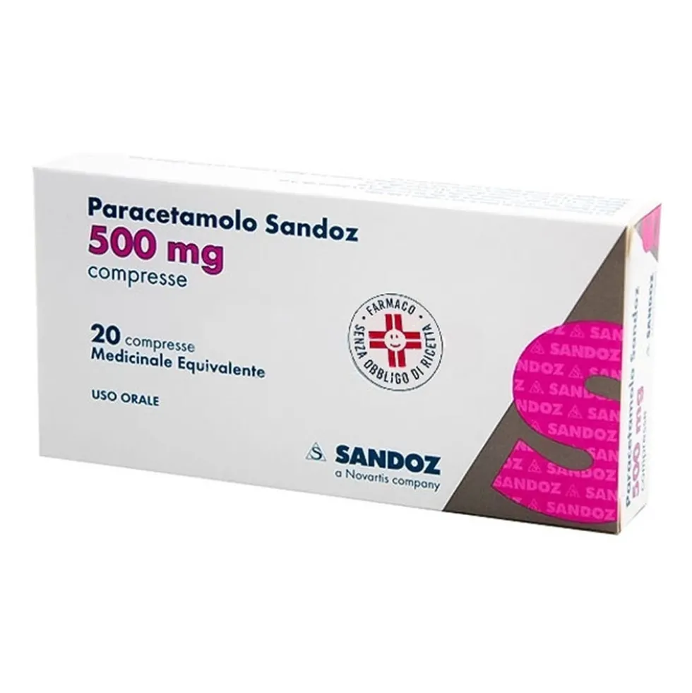 Paracetamolo Sand 500mg Febbre e Dolore, 20 Compresse