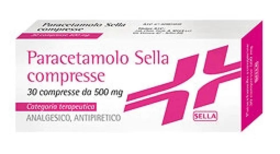 Paracetamolo Sella 500mg Antipiretico e Analgesico, 30 Compresse