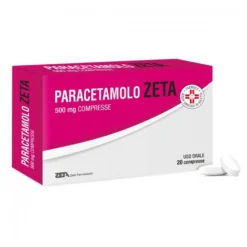 Paracetamolo Zeta 500mg Antipiretico e Analgesico, 20 Compresse