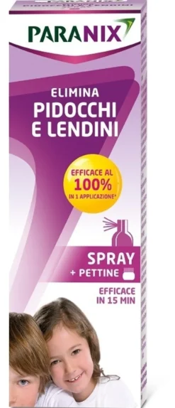 Paranix Spray Antipediculosi - Trattamento contro i pidocchi e le lendini, 100 ml con pettine