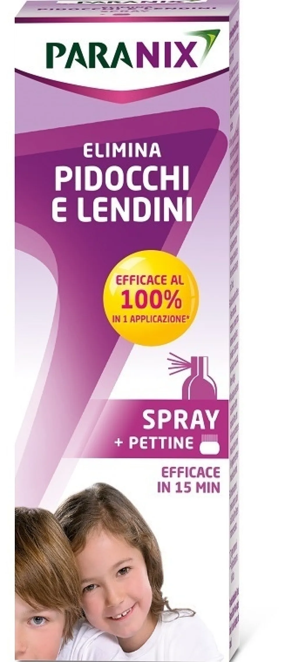 Paranix Spray Antipediculosi - Trattamento contro i pidocchi e le lendini, 100 ml con pettine