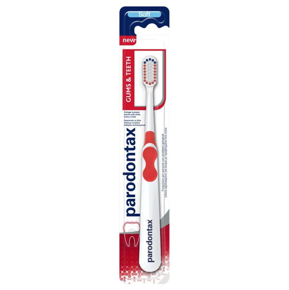 Parodontax Gum&Teeth Spazzolino Denti Igiene Dentale Soft, 1 Pezzo