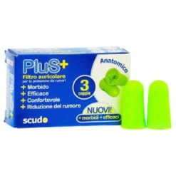 Pasquali Earplug Scudo Plus Tappi Auricolari 3 Coppie