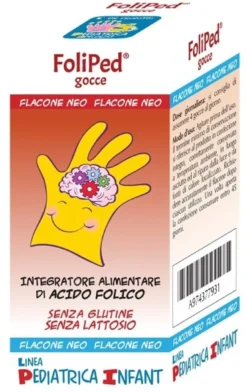 Pediatrica Foliped - Integratore di acido folico in gocce Pediatrica Specialist per bambini, 5 ml