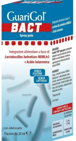 Pediatrica GuariGol Bact 20ml - Spray orale lenitivo per il benessere della gola, 20 ml