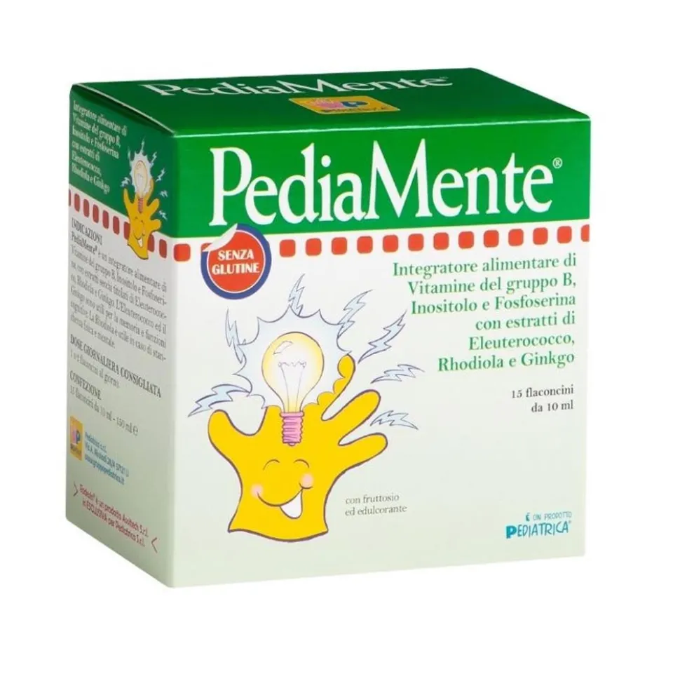 Pediatrica Pediamente Integratore per la Concentrazione, 15 Flaconcini