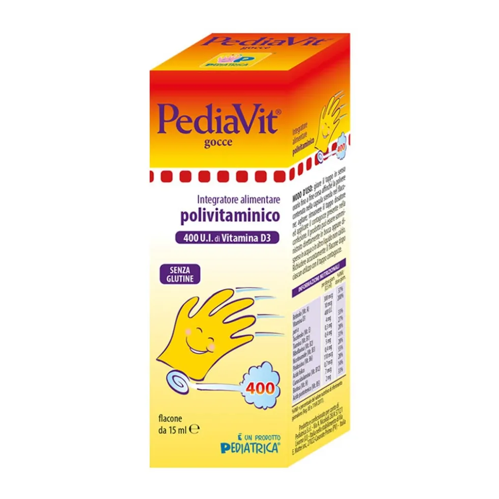 Pediatrica Pediavit - Gocce Integratore Alimentare, 15ml