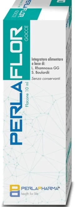 Perla Pharma Perlaflor gocce 10 ml - Integratore probiotico per la flora intestinale, 1 flacone