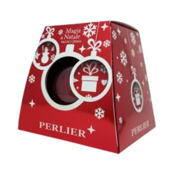 Perlier Magia di Natale - Bagno crema detergente e rilassante per il corpo, flacone da 500 ml