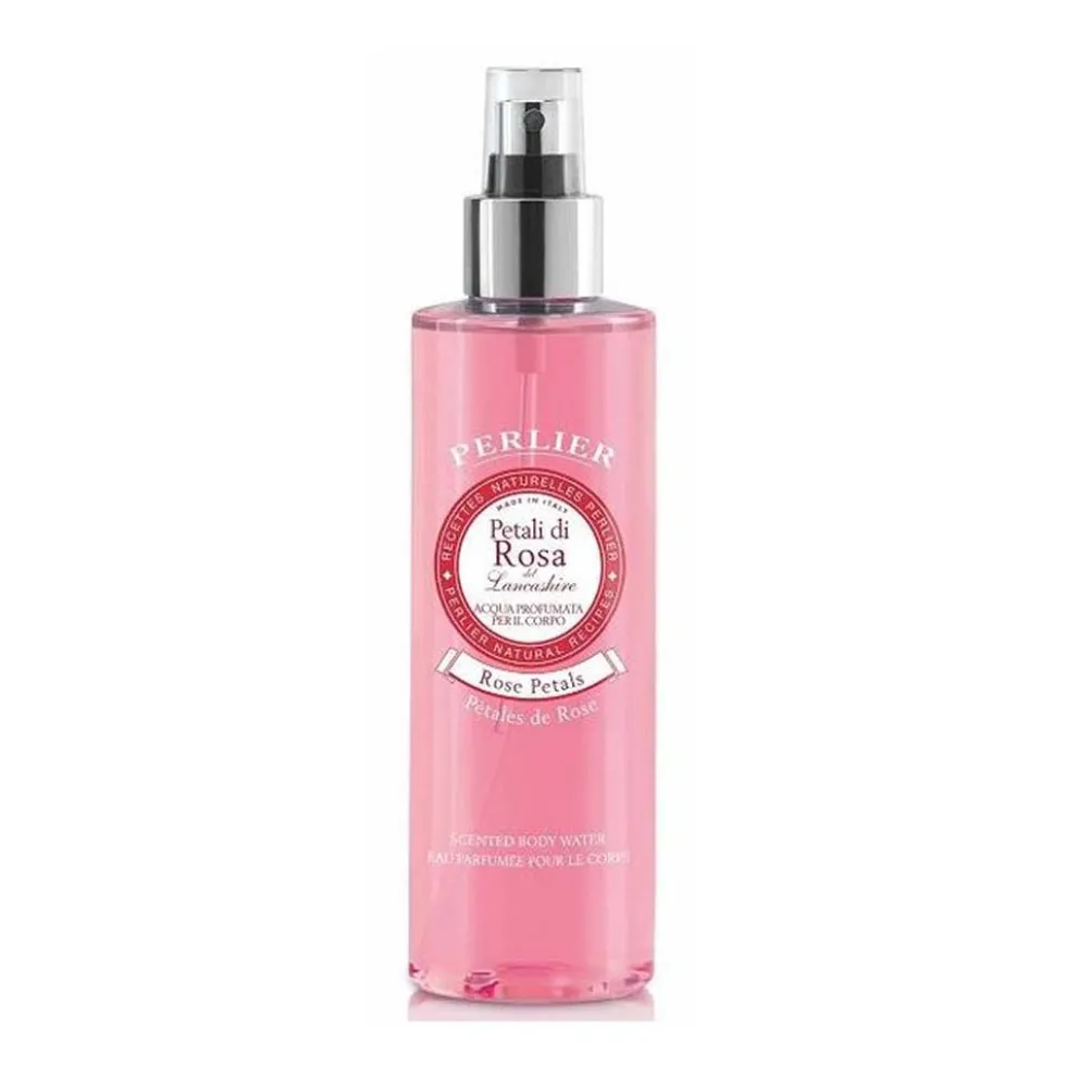 Perlier Petali di Rosa - Acqua profumata per il corpo ad azione idratante e rinfrescante, 200 ml