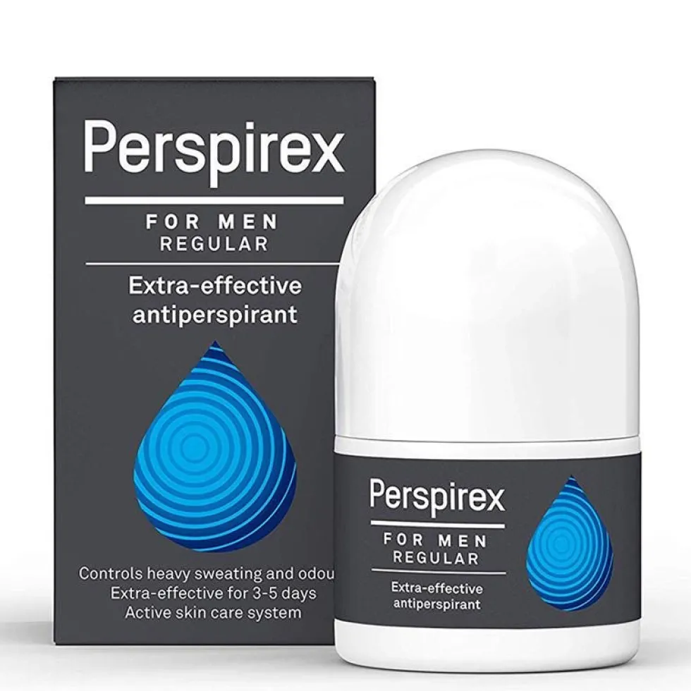 Perspirex Uomo Regular - Deodorante antitraspirante roll-on per l'ipersudorazione, 20 ml