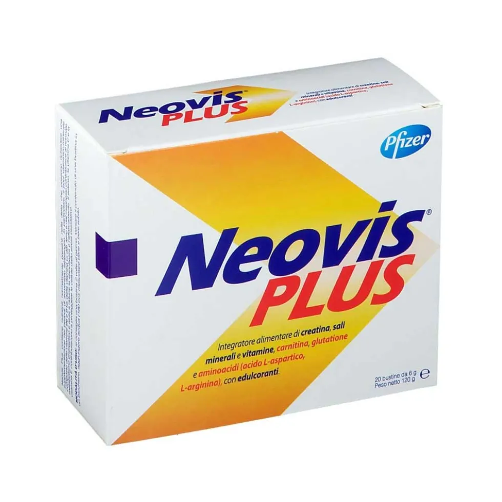 Pfizer Neovis Plus Integratore Creatina Sali Minerali e Vitamine, 20 bustine