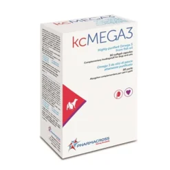 Pharmacross KcMEGA3 Mangime Complementare Cane e Gatto, 80 perle