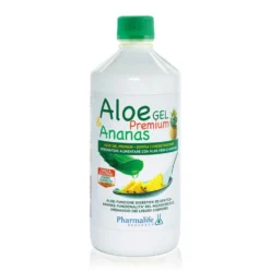 Pharmalife Research Aloe Gel Premium & Ananas - Integratore depurativo e drenante, 1 litro