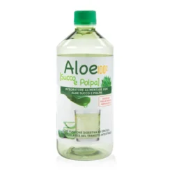 Pharmalife Research Aloe 100% succo e polpa - Integratore per la digestione e depurazione, 1 litro
