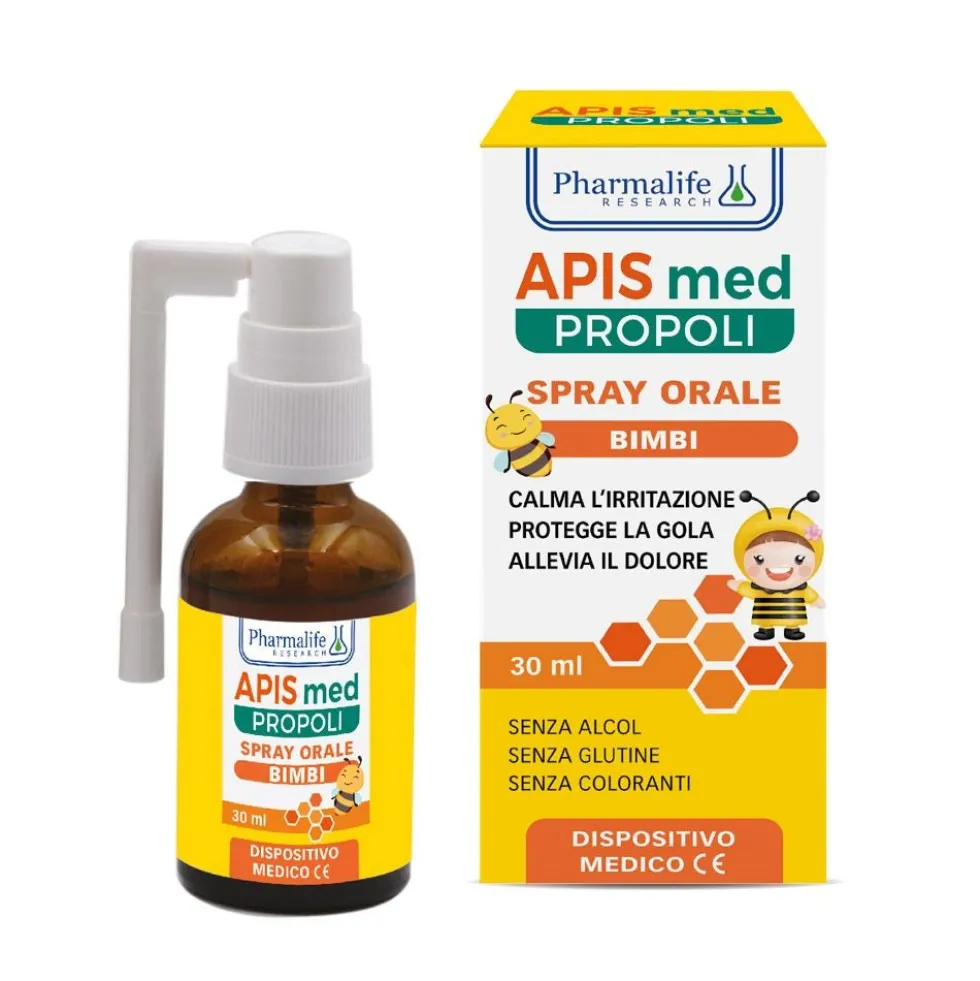 Pharmalife Research APIS med Propoli Spray Orale Bimbi Dispositivo Medico, 30ml