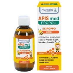 Pharmalife Research Apis Med Propoli Bimbi - Sciroppo per le secrezioni bronchiali, 200 ml