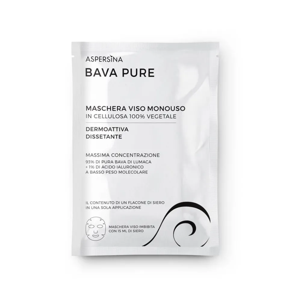 Pharmalife Research Aspersina - Bava Pure Maschera Viso Monouso, 15ml