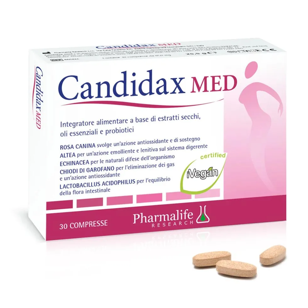 Pharmalife Research Candidax Med Integratore Difese dell'Organismo, 30 Compresse