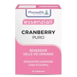 Pharmalife Research Cranberry Puro Integratore per il benessere delle vie urinarie, 60 compresse