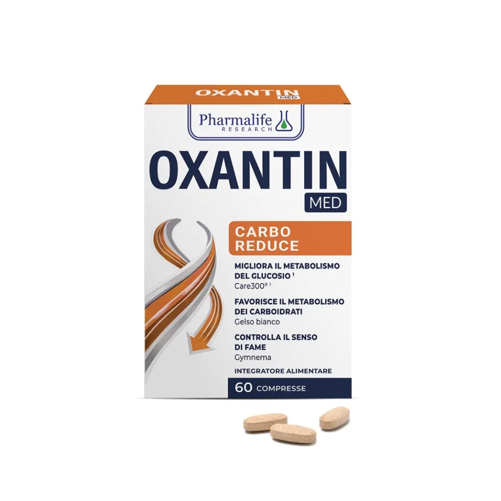 Pharmalife Research Oxantin Med Carbo Reduce - Integratore metabolismo carboidrati, 60 compresse