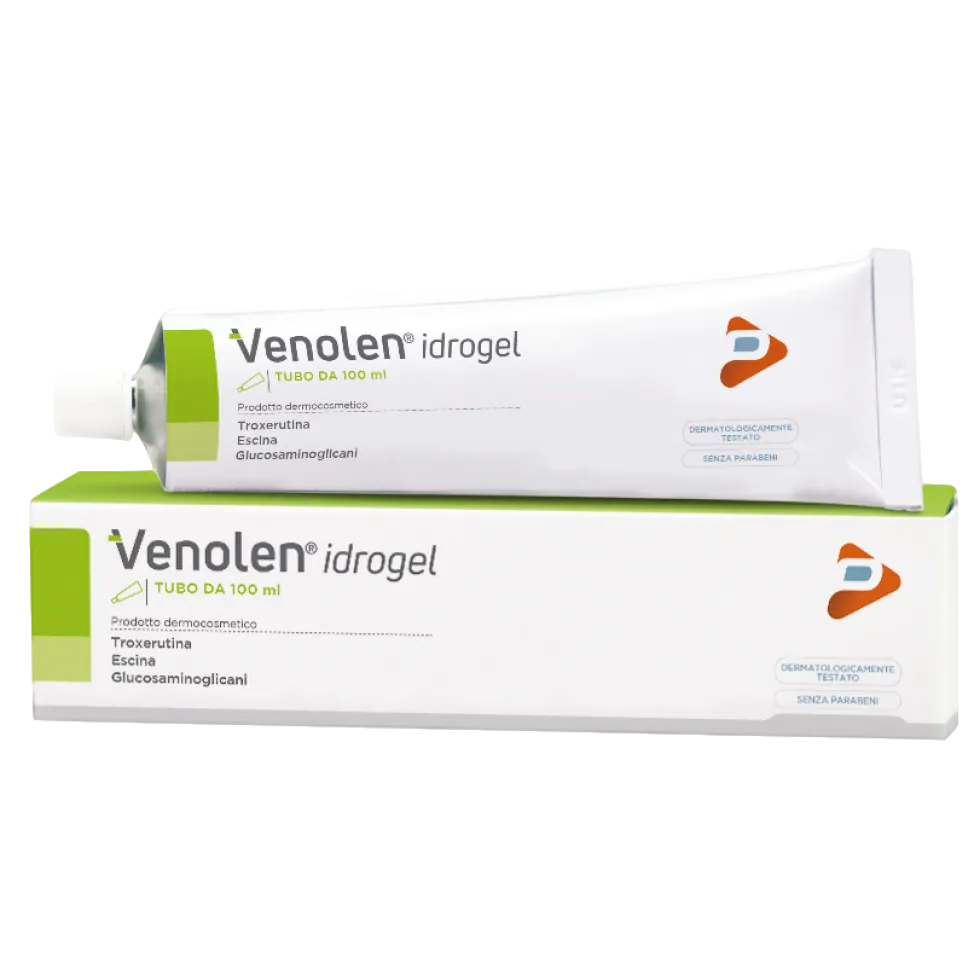 Pharma Line Venolen Idrogel - Gel defaticante per il microcircolo e le gambe pesanti, 100 ml