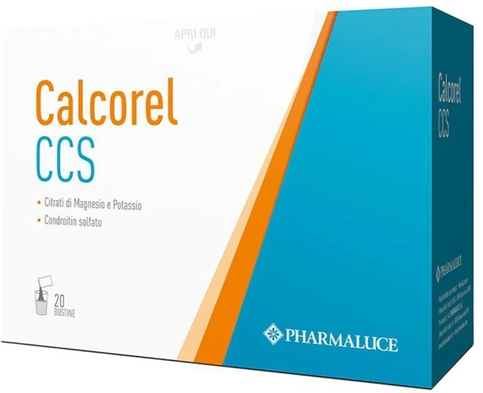 Pharmaluce Calcorel Ccs - Integratore per i muscoli e le articolazioni, 20 bustine