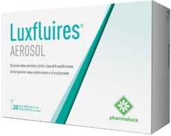 Pharmaluce Luxfluires Aerosol - Soluzione salina ipertonica per la decongestione, 20 fiale da 5 ml