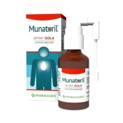 Pharmaluce Munatoril - Spray gola dolore per alleviare l'irritazione e il bruciore, 30 ml