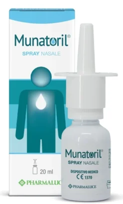 Pharmaluce Munatoril - Spray nasale per raffreddore ad azione decongestionante, flacone da 20 ml