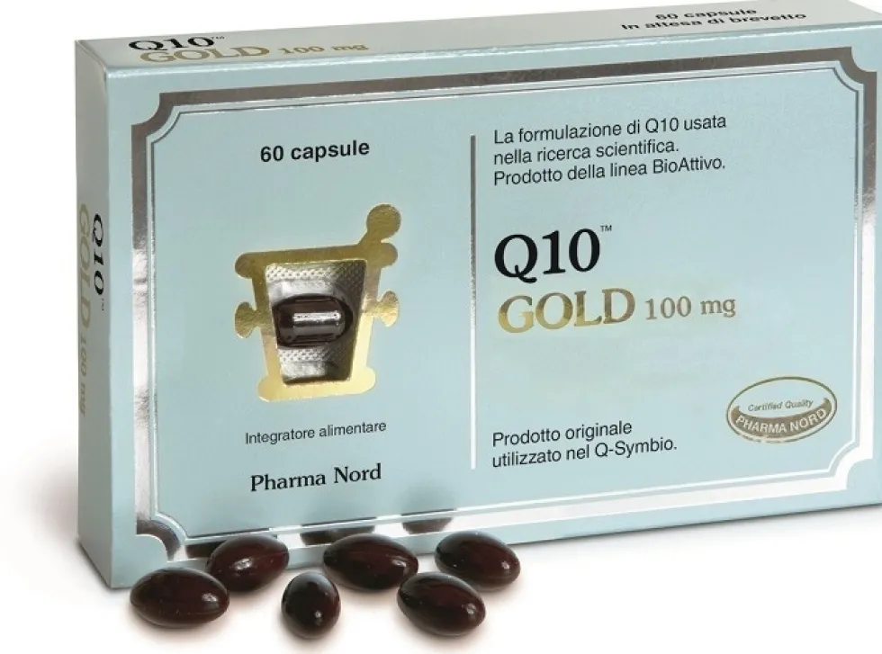 Pharma Nord Q10 Gold - Integratore di coenzima Q10 per il metabolismo energetico, 60 capsule