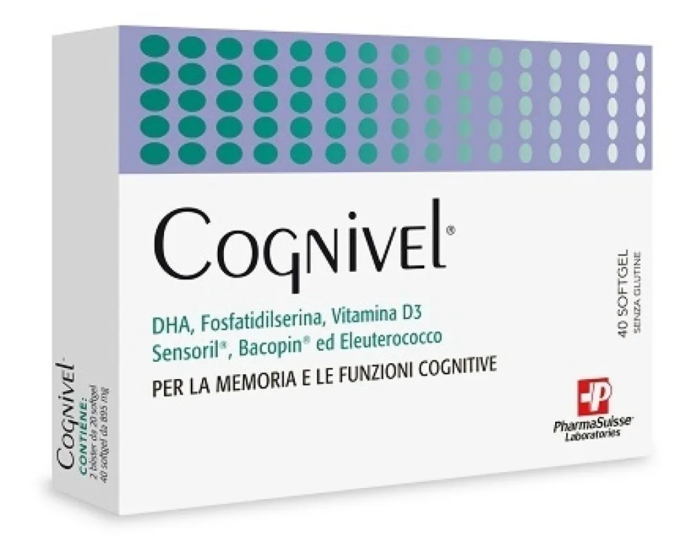 Pharmasuisse Cognivel Integratore Alimentare, 40 Softgel