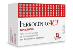 Pharmasuisse Laboratories Ferrocento Act 30 capsule - Integratore di ferro e acido folico, 21,9 g