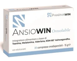 Pharmawin Ansiowin - Integratore orosolubile Pharmawin per il sonno e il rilassamento, 30 compresse