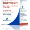 Pharmextracta Butirrisan integratore alimentare - Probiotico per la flora batterica, 90 compresse