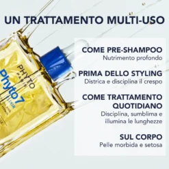 Phyto 7 Elixir - Olio multiuso per nutrire i capelli secchi e danneggiati, 100 ml
