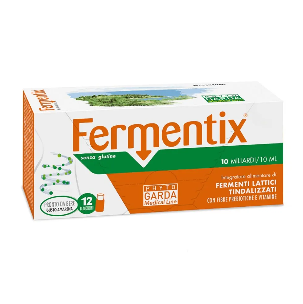 Phyto Garda Fermentix - Integratore Alimentare di Fermenti, 12 Flaconcini