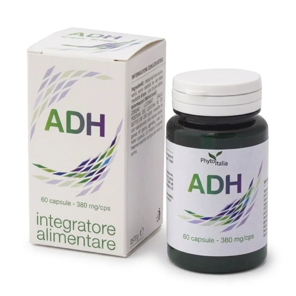 Phytoitalia ADH - Integratore alimentare con omega 3 e 6 da olio di pesce e borragine, 60 capsule