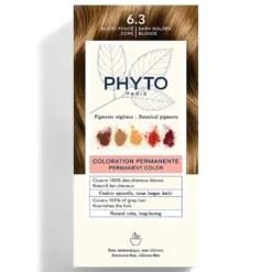 Phyto PhytoColor - Colorazione Permanente Colore 6.3 Biondo Scuro Dorato, 1 Kit
