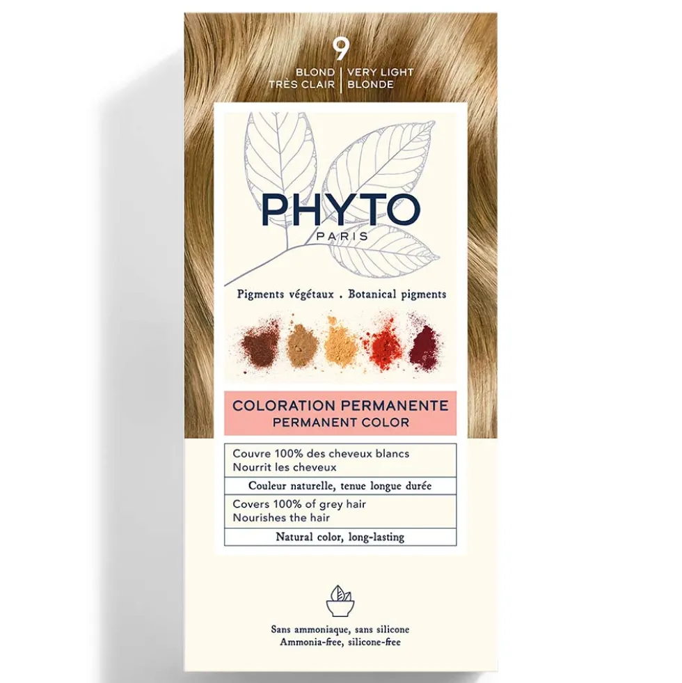 Phyto PhytoColor - Colorazione Permanente Colore 9 Biondo Chiarissimo, 1 Kit