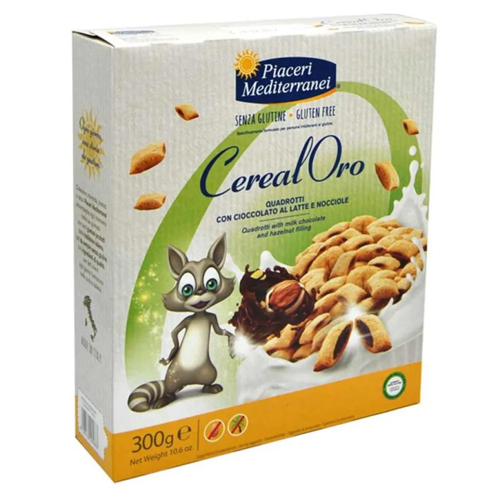 Piaceri Mediterranei CerealOro Quadrotti Con Cioccolato Al Latte, 300g