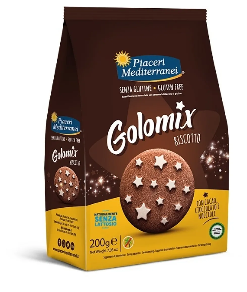 Piaceri Mediterranei Golomix Biscotto Senza Glutine, 200g